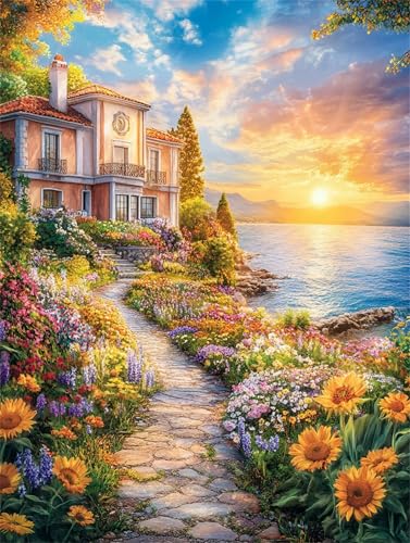 Malen Nach Zahlen Erwachsene Ohne Rahmen,Haus Sunset malen nach zahlen Set mit Pinseln und Acrylpigment,Paint by Numbers DIY Handgemalt Ölgemälde Leinwand kits für Home Décor 30x40cm Malen Nach Zahlen Erwachsene Ohne Rahmen,Haus Sunset malen nach zahlen Set mit Pinseln und Acrylpigment,Paint by Numbers DIY Handgemalt Ölgemälde Leinwand kits für Home Décor 30x40cm von Senyanr
