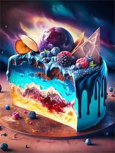 Malen Nach Zahlen Erwachsene mit Rahmen,Blauer Kuchen malen nach zahlen Set mit Pinseln und Acrylpigment,Paint by Numbers DIY Handgemalt Ölgemälde Leinwand kits für Home Décor 30x40cm Malen Nach Zahlen Erwachsene mit Rahmen,Blauer Kuchen malen nach zahlen Set mit Pinseln und Acrylpigment,Paint by Numbers DIY Handgemalt Ölgemälde Leinwand kits für Home Décor 30x40cm von Senyanr
