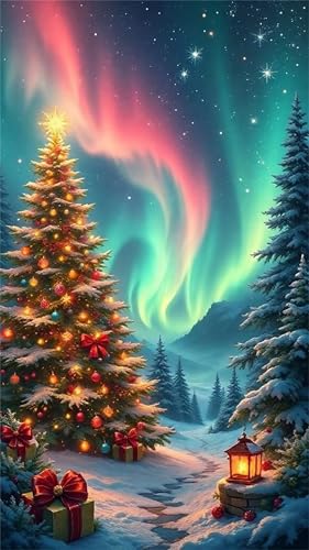 Senyanr 5D Aurora Weihnachtsbaum Diamond Painting Eckige Steine 40x90cm,Diamond Painting Set für Erwachsene Anfänger Strass Stickerei Diamant Painting Bilder Crystal Art Bastelset Senyanr 5D Aurora Weihnachtsbaum Diamond Painting Eckige Steine 40x90cm,Diamond Painting Set für Erwachsene Anfänger Strass Stickerei Diamant Painting Bilder Crystal Art Bastelset von Senyanr