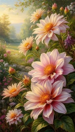 Senyanr 5D Rosa Blume Diamond Painting Runder Steine 70x150cm,Diamond Painting Set für Erwachsene Anfänger Strass Stickerei Diamant Painting Bilder Crystal Art Bastelset Senyanr 5D Rosa Blume Diamond Painting Runder Steine 70x150cm,Diamond Painting Set für Erwachsene Anfänger Strass Stickerei Diamant Painting Bilder Crystal Art Bastelset von Senyanr