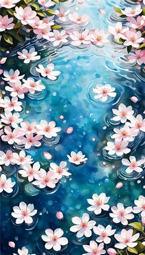 Senyanr 5D Weiße Flussblume Diamond Painting Runder Steine 60x130cm,Diamond Painting Set für Erwachsene Anfänger Strass Stickerei Diamant Painting Bilder Crystal Art Bastelset Senyanr 5D Weiße Flussblume Diamond Painting Runder Steine 60x130cm,Diamond Painting Set für Erwachsene Anfänger Strass Stickerei Diamant Painting Bilder Crystal Art Bastelset von Senyanr