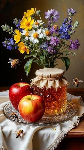 Senyanr 60x130cm Diamond Painting Erwachsene Honig-Frucht-Blüte,DIY Round Vollbohrer diamond painting groß Mosaik Diamant Kunst Stickerei Kreuzstich Bilder,Geschenk Wanddekoration Senyanr 60x130cm Diamond Painting Erwachsene Honig-Frucht-Blüte,DIY Round Vollbohrer diamond painting groß Mosaik Diamant Kunst Stickerei Kreuzstich Bilder,Geschenk Wanddekoration von Senyanr
