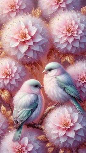 Senyanr Diamond Painting Groß XXL 100x210cm Eckige Steine,Velvet Flower Vögel 5D Diamant Painting Set Für Erwachsene DIY Kristall Strass Stickerei Set für Wohnzimmer Dekoration von Senyanr