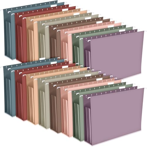 Sepamoon Hängeregistraturmappen, extra Kapazität, Aktenordner, Briefgröße für Aktenschrank, erweiterbar, verstärkte Farbe, Hänge-Organizer, Morandi-Farbe, 40 Stück Sepamoon Hängeregistraturmappen, extra Kapazität, Aktenordner, Briefgröße für Aktenschrank, erweiterbar, verstärkte Farbe, Hänge-Organizer, Morandi-Farbe, 40 Stück von Sepamoon