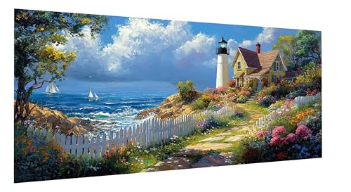 Diamond Painting Blume Diamond Painting Erwachsene Leuchtturm Diamant Paintings Erwachsene Groß 70x140cm, Diamant Malerei Art Kits, Cross Stitch Stickerei Kunsthandwerk für Wanddeko Wohnzimmer FD-767 Diamond Painting Blume Diamond Painting Erwachsene Leuchtturm Diamant Paintings Erwachsene Groß 70x140cm, Diamant Malerei Art Kits, Cross Stitch Stickerei Kunsthandwerk für Wanddeko Wohnzimmer FD-767 von Sepeoha