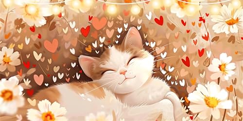 Diamond Painting Erwachsene Liebe Diamond Painting Kinder Katze Full 5D Diamant Paintings Bilder, Mosaikherstellung Bastelset Kinder für ab 10 Jahre, Malen Nach Zahlen für Zimmer Deko 50x100cm FD-8554 Diamond Painting Erwachsene Liebe Diamond Painting Kinder Katze Full 5D Diamant Paintings Bilder, Mosaikherstellung Bastelset Kinder für ab 10 Jahre, Malen Nach Zahlen für Zimmer Deko 50x100cm FD-8554 von Sepeoha