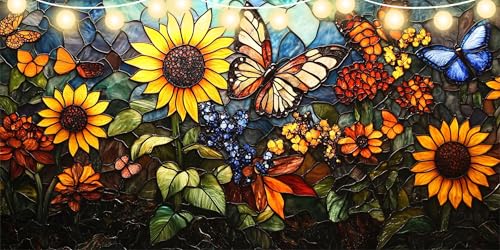 Diamond Painting Erwachsene Sonnenblume Diamond Painting Kinder Schmetterling Full DIY Diamant Paintings Bilder, Mosaikherstellung Bastelset Malen Nach Zahlen für Wanddeko Wohnzimmer 50x100cm FD-994 Diamond Painting Erwachsene Sonnenblume Diamond Painting Kinder Schmetterling Full DIY Diamant Paintings Bilder, Mosaikherstellung Bastelset Malen Nach Zahlen für Wanddeko Wohnzimmer 50x100cm FD-994 von Sepeoha