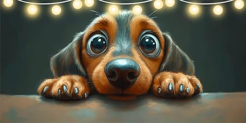 Diamond Painting Erwachsene Tier Diamond Painting Kinder Hund Full DIY Diamant Paintings Bilder, Mosaikherstellung Bastelset Kinder für ab 10 Jahre, Malen Nach Zahlen für Zimmer Deko 60x120cm FD-9616 Diamond Painting Erwachsene Tier Diamond Painting Kinder Hund Full DIY Diamant Paintings Bilder, Mosaikherstellung Bastelset Kinder für ab 10 Jahre, Malen Nach Zahlen für Zimmer Deko 60x120cm FD-9616 von Sepeoha