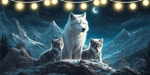 Diamond Painting Erwachsene Wolf Diamond Painting Kinder Mond Full DIY Diamant Paintings Bilder, Mosaikherstellung Bastelset Kinder für ab 10 Jahre, Malen Nach Zahlen für Zimmer Deko 80x160cm FD-8358 Diamond Painting Erwachsene Wolf Diamond Painting Kinder Mond Full DIY Diamant Paintings Bilder, Mosaikherstellung Bastelset Kinder für ab 10 Jahre, Malen Nach Zahlen für Zimmer Deko 80x160cm FD-8358 von Sepeoha