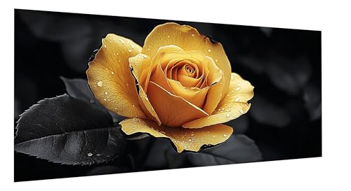 Diamond Painting Gelb Diamond Painting Erwachsene Rose Diamant Paintings Erwachsene Groß 50x100cm, Diamant Malerei Art Kits, Cross Stitch Stickerei Kunsthandwerk für Deko Wohnzimmer, Geschenke FD-9364 von Sepeoha