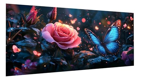 Diamond Painting Rose Diamond Painting Erwachsene Traum Diamant Paintings Erwachsene Groß 30x60cm, Diamant Malerei Art Kits, Cross Stitch Stickerei Kunsthandwerk für Deko Wohnzimmer, Geschenke FD-9222 von Sepeoha