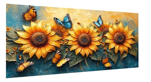Diamond Painting Sonnenblume Diamond Painting Erwachsene Gelb Diamant Paintings Erwachsene Groß 40x80cm, Diamant Malerei Art Kits, Cross Stitch Stickerei Kunsthandwerk für Wanddeko Wohnzimmer FD-1203 Diamond Painting Sonnenblume Diamond Painting Erwachsene Gelb Diamant Paintings Erwachsene Groß 40x80cm, Diamant Malerei Art Kits, Cross Stitch Stickerei Kunsthandwerk für Wanddeko Wohnzimmer FD-1203 von Sepeoha