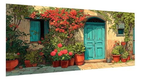 Diamond Painting Tür Diamond Painting Erwachsene Blumentopf Diamant Paintings Erwachsene Groß 40x80cm, Diamant Malerei Art Kits, Cross Stitch Stickerei Kunsthandwerk für Wanddeko Wohnzimmer FD-943 Diamond Painting Tür Diamond Painting Erwachsene Blumentopf Diamant Paintings Erwachsene Groß 40x80cm, Diamant Malerei Art Kits, Cross Stitch Stickerei Kunsthandwerk für Wanddeko Wohnzimmer FD-943 von Sepeoha