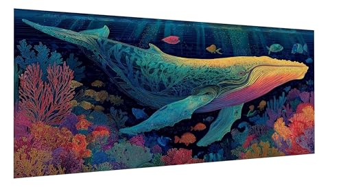 Diamond Painting Wal Diamond Painting Erwachsene Algen Diamant Paintings Erwachsene Groß 40x80cm, Diamant Malerei Art Kits, Cross Stitch Stickerei Kunsthandwerk für Deko Wohnzimmer, Geschenke FD-883 Diamond Painting Wal Diamond Painting Erwachsene Algen Diamant Paintings Erwachsene Groß 40x80cm, Diamant Malerei Art Kits, Cross Stitch Stickerei Kunsthandwerk für Deko Wohnzimmer, Geschenke FD-883 von Sepeoha