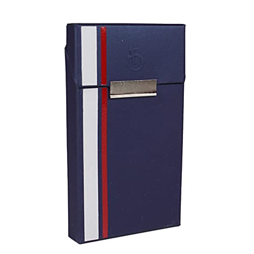 Zigarettenetui für ca. 18 Slim 100's Zigaretten Box praktisch mit verdecktem Magnetverschluss Zigarettenbox Etui flach stylish Adami Stefano (Senzo Marine RWB) von Sepilo