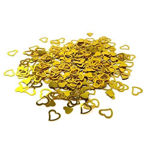 Sepkina Herzen Herzchen Herze Love Hochzeit Tischdeko Streudeko Konfetti (Gold, 200) von Sepkina