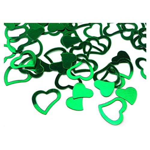 Herzen Herzchen Herze Love Hochzeit Tischdeko Streudeko Konfetti grün (Green, 200) von Sepkina