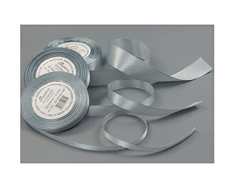 Sepkina Satinband Schleifenband Dekoband Band Bastelband Geschenkband Nähband Zierband Satin Silber (6 mm) von Sepkina
