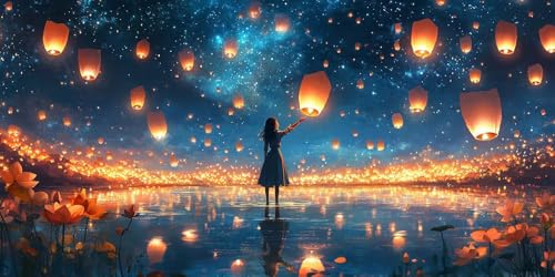 5D DIY Diamond Painting Kits for Adults, Fantasy Sternenhimmel Vollbohrer Diamant Bilder mit Zubehör für Anfänger, Strass Kristall Stickerei Leinwand Kinder Erwachsene Dekorationen 70x90cm C539 von Sepwougg