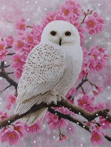 Diamond Painting Erwachsene Eule Blumen Diamant Painting Bilder Full Drill, Diamants Strass Kristall Stickerei Leinwand, Daimant Malerei Kinder Bastelset für Geschenk und Als Wanddeko 100x130cm Z-584 von Sepwougg