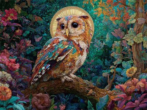 Diamond Painting Erwachsene Eule Farbe Diamant Painting Bilder Full Drill, Diamants Strass Kristall Stickerei Leinwand, Daimant Malerei Kinder Bastelset für Geschenk und Als Wanddeko 70x90cm Z-581 von Sepwougg