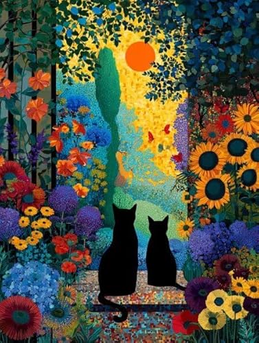 Diamond Painting Erwachsene Katze Traum Diamant Painting Bilder Full Drill, Diamants Strass Kristall Stickerei Leinwand, Daimant Malerei Kinder Bastelset für Geschenk und Als Wanddeko 20x30cm Z-572 von Sepwougg