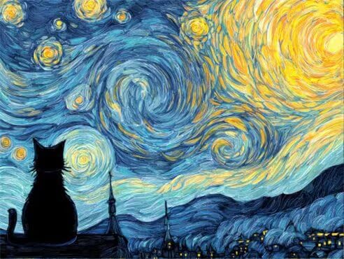 Diamond Painting Set Erwachsene, Katze Sternenhimmel Diamant Painting Bilder Kinder Anfänger, Stickerei Mosaikherstellung, 5D DIY Diamant Malerei House Wall Dekoration, Weihnachtsgeschen 30x40cm X-592 von Sepwougg