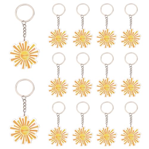 Serencatcher 12 inspirierende Sonnen-Schlüsselanhänger, Partygeschenke, emotionale Unterstützung, Geschenke, Sonne, Acryl-Schlüsselanhänger, Mitarbeiter, Angestellte, Familienmitglieder, gelb, / Serencatcher 12 inspirierende Sonnen-Schlüsselanhänger, Partygeschenke, emotionale Unterstützung, Geschenke, Sonne, Acryl-Schlüsselanhänger, Mitarbeiter, Angestellte, Familienmitglieder, gelb, / von Serencatcher