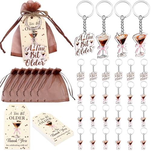 Serencatcher 24 Sets Espresso-Martini-Partygeschenke, ein kleines bisschen älterer Kaffee, Martini-Schlüsselanhänger, Dankeschön-Etiketten, Organza-Beutel für Cocktail, Espresso, Martini Serencatcher 24 Sets Espresso-Martini-Partygeschenke, ein kleines bisschen älterer Kaffee, Martini-Schlüsselanhänger, Dankeschön-Etiketten, Organza-Beutel für Cocktail, Espresso, Martini von Serencatcher