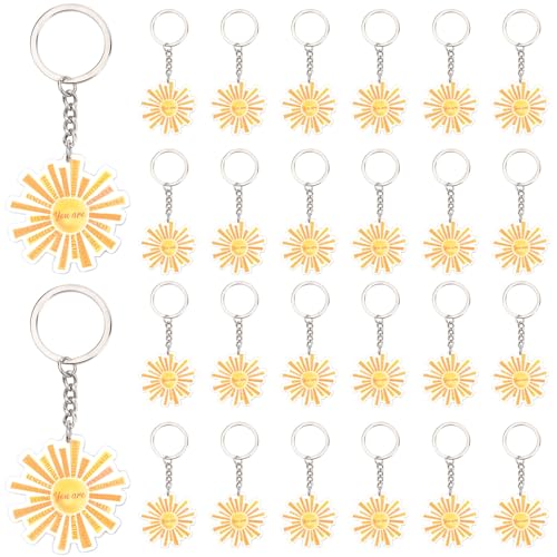Serencatcher 24 inspirierende Sonnen-Schlüsselanhänger, Partygeschenke, emotionale Unterstützung, Geschenke, Sonne, Acryl-Schlüsselanhänger, Mitarbeiter, Angestellte, Familienmitglieder Serencatcher 24 inspirierende Sonnen-Schlüsselanhänger, Partygeschenke, emotionale Unterstützung, Geschenke, Sonne, Acryl-Schlüsselanhänger, Mitarbeiter, Angestellte, Familienmitglieder von Serencatcher