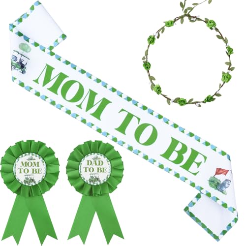 Serencatcher Golf Babyparty-Dekorationen, Golf Mom to Be Schärpe, Mom Dad to Be Pin Flower Crown Stirnband für A Little Putter Is On The Way Babyparty Party Favors Geschenke Andenken Schwangerschaft Serencatcher Golf Babyparty-Dekorationen, Golf Mom to Be Schärpe, Mom Dad to Be Pin Flower Crown Stirnband für A Little Putter Is On The Way Babyparty Party Favors Geschenke Andenken Schwangerschaft von Serencatcher