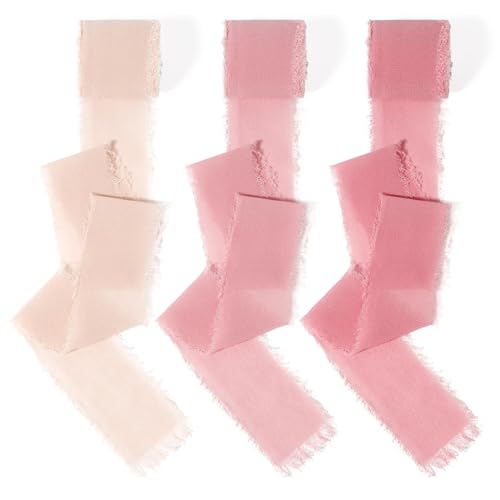 Geschenkband Rosa Chiffonband 3 Rollen Geschenkband Hochzeit Stoffband Seidenband 2.5cm X18m Geschenkbänder Schleifenband Hochzeit Wedding Peach Organzaband Hochzeitsdeko Autoschmuck Hochzeit Dekoband Geschenkband Rosa Chiffonband 3 Rollen Geschenkband Hochzeit Stoffband Seidenband 2.5cm X18m Geschenkbänder Schleifenband Hochzeit Wedding Peach Organzaband Hochzeitsdeko Autoschmuck Hochzeit Dekoband von SereneGLow