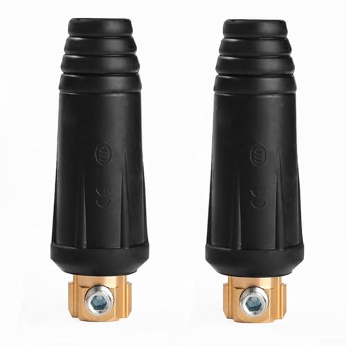 Schweißkabel-Stecker, 2 Stück Dkj35-50 Elektro-Schweißverbinder für Schweißgerät für Schweißgerät Messing für DKJ35-50 Schweißkabel-Stecker, 2 Stück Dkj35-50 Elektro-Schweißverbinder für Schweißgerät für Schweißgerät Messing für DKJ35-50 von Serenophile