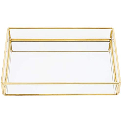 Serlium Schmuckschatulle aus Glas, Organizer-Box, dekorative Box zur Aufbewahrung von Schmuckstücken, Ringen, Armbändern(Large) von Serlium