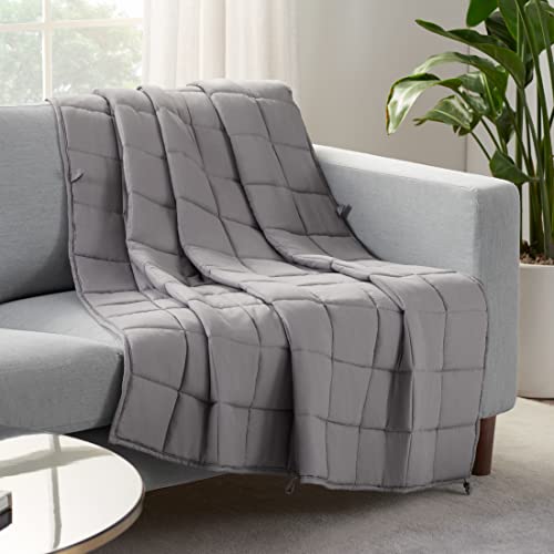 Serta Zen Rest Überwurfdecke, knitterfrei, für Erwachsene, schwer, gefüllt mit Glasperlen, 4,5 kg, Grau Serta Zen Rest Überwurfdecke, knitterfrei, für Erwachsene, schwer, gefüllt mit Glasperlen, 4,5 kg, Grau von Serta
