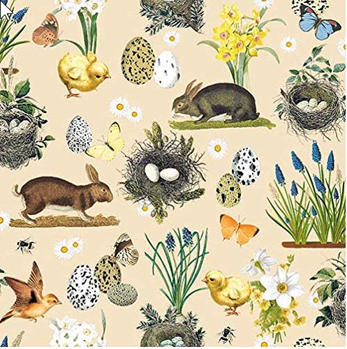 20 Servietten Vintage Osterdesign beige als Tischdeko für den Frühling und Ostern und zum Basteln mit Decoupage 33x33cm 20 Servietten Vintage Osterdesign beige als Tischdeko für den Frühling und Ostern und zum Basteln mit Decoupage 33x33cm von Paper+Design