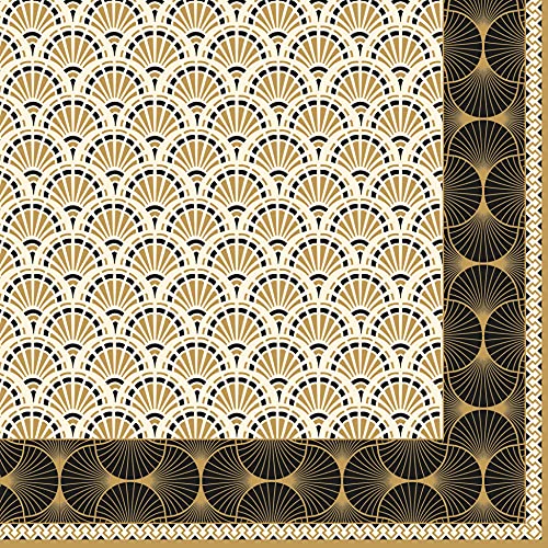 20 Servietten Afrikanische Fächer | Muster | Serviettentechnik | Tischdeko 33x33cm von Serviettenshop