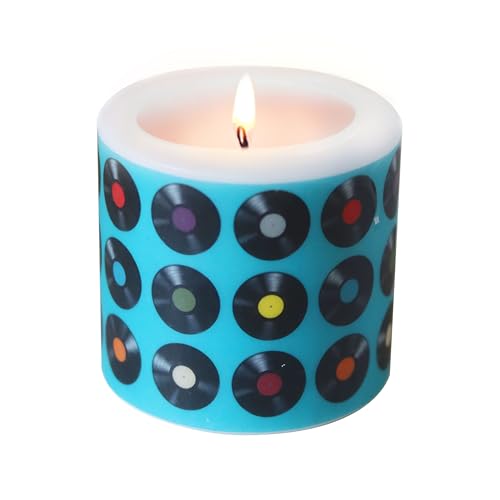Kerze Vinyl Schallplatten als Tischdeko oder Geschenk für Retro-Partys 80er 90er Jahre Mottopartys Musik. Kerze mit Motiv als originelle Deko Ø8 x Höhe 7,5cm Kerze Vinyl Schallplatten als Tischdeko oder Geschenk für Retro-Partys 80er 90er Jahre Mottopartys Musik. Kerze mit Motiv als originelle Deko Ø8 x Höhe 7,5cm von Serviettenshop