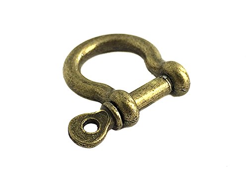 Schäkelverschluss/Shackle Verschluss in Bronze 25x19.5mm - 10 Stück Schäkelverschluss/Shackle Verschluss in Bronze 25x19.5mm - 10 Stück von Sescha