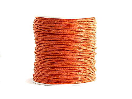 Sescha Baumwollsschnur/Baumwoll Kordel in orange 1mm stark - 80 Meter von Sescha