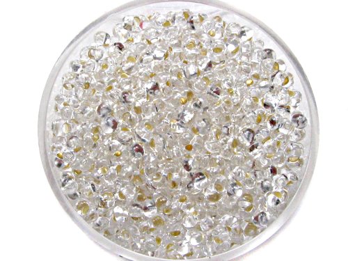 Sescha Farfalle Rocailles in Silber 2x4mm - 17 Gramm von Sescha