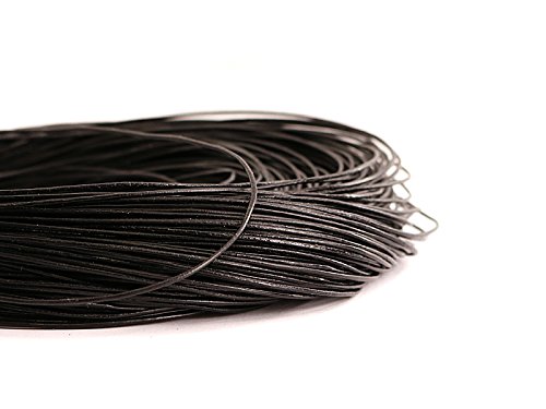 Sescha Lederband/Rindlederband in schwarz 1mm stark - 5 Meter von Sescha