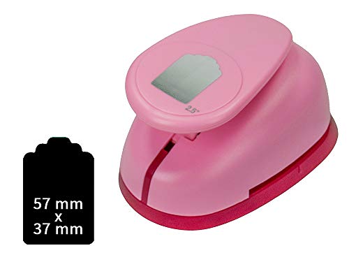 Sescha Motivlocher/Papierstanzer Etikett von EFCO - Größe XXL: 57x37mm von Sescha