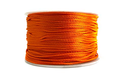 Sescha Nylonfaden/Nylonkordel 1mm stark in orange - 1 Rolle ca. 90 Meter von Sescha