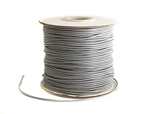 Sescha Polyester Kordel/Polysterschnur 1mm stark in hellgrau - 90 Meter von Sescha