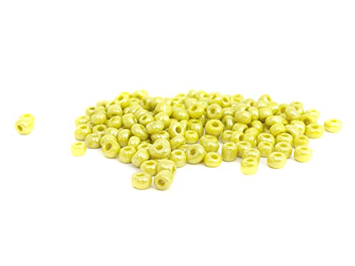 Sescha Rocailles Perlen perlisiert in gelb - 6/0-20 Gramm von Sescha