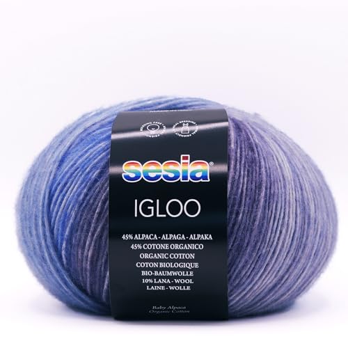 Sesia Igloo Garn 150 g Knäuel 330 m (0474 Blau) von Sesia
