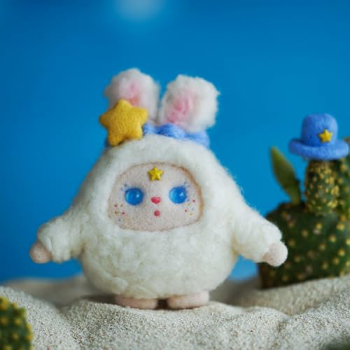 Setauoo Filzset, Wollfilzset,Filz-Starter-Set | Nadelfilz-Set für Anfänger, Wollfilz-Set, niedliches Puppen-Filz-Set zum Basteln von Setauoo