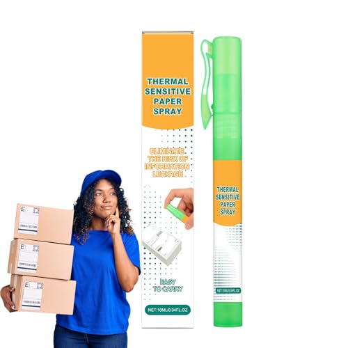 Setauoo Thermopapier Korrekturflüssigkeit | 10ml Spray zur Entfernung von Thermopapier in Stiftform - Schnelltrocknende Handschrift Privatsphäre Entfernung Radierer Flüssigkeit von Setauoo