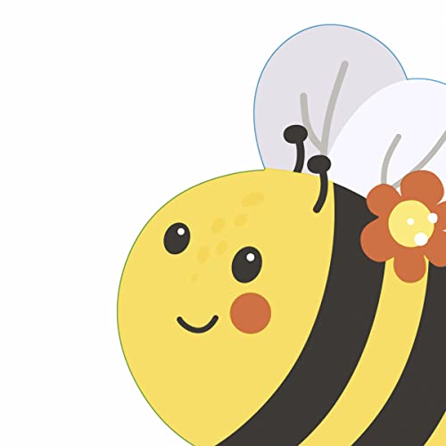 12 Servietten gestanzt Kleine Biene mit Blume für Kinder 33cm von Setita